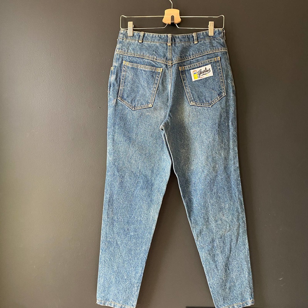Vintage 80's Gasoline Mom Button Fly Jeans Sz 11 Jr - Picture 2 of 10